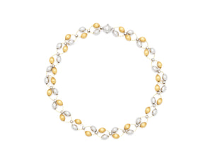 18 krt bicolor gold necklace