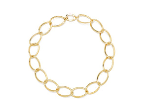 18 krt yellow gold necklace with open link