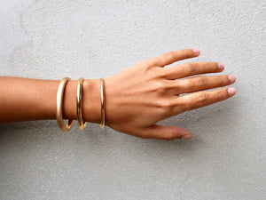 18 krt red gold matted span bracelet