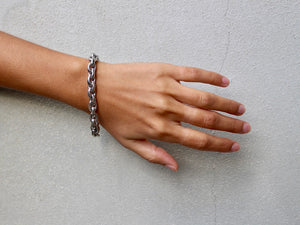 14 krt white gold link bracelet